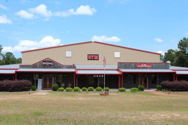 Group gathering for a retreat at Camp Grace