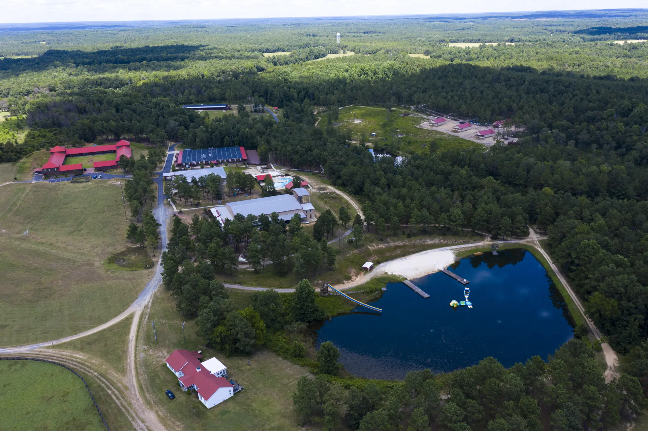 Aerial view of Camp Grace