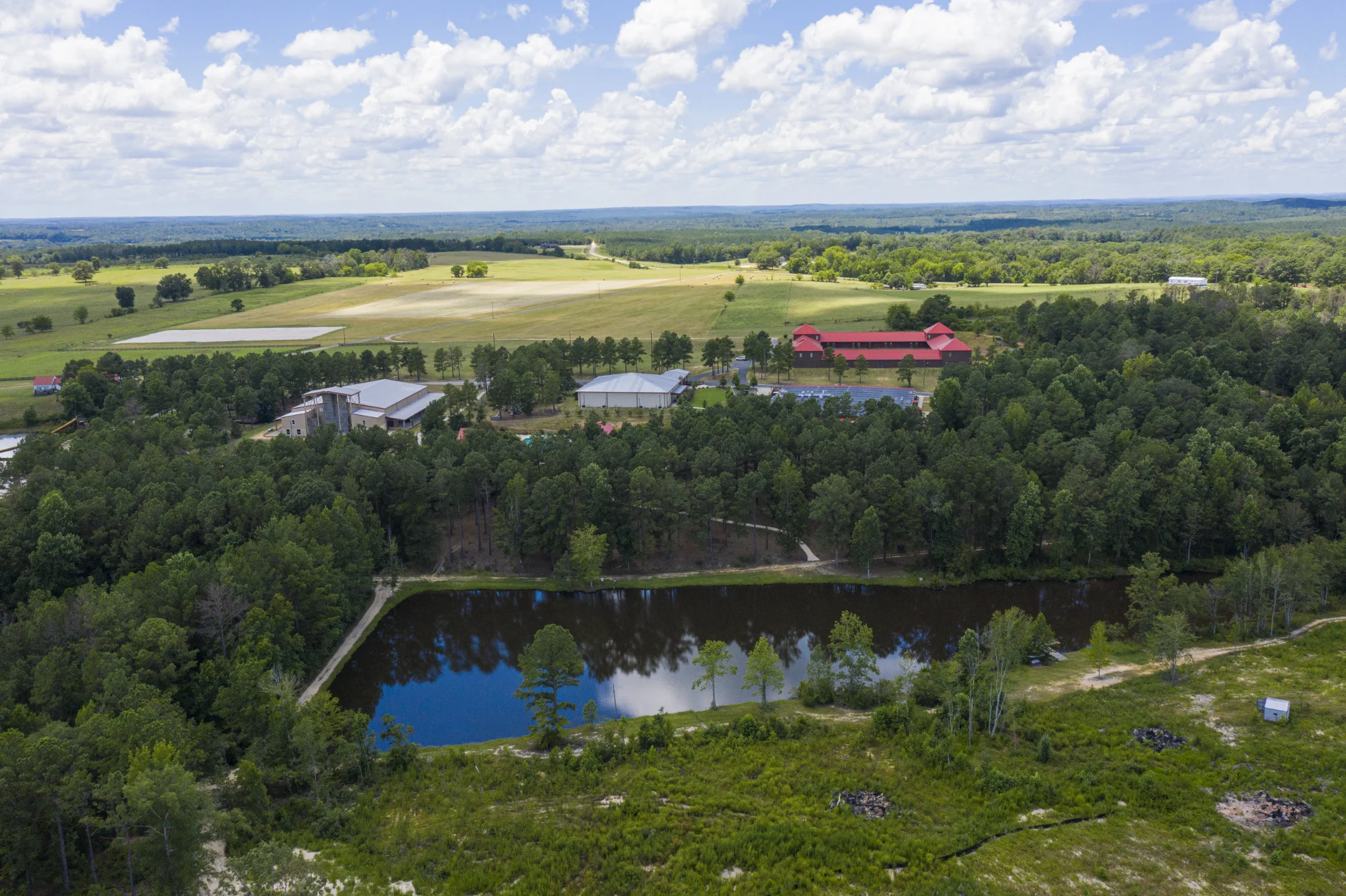 Aerial view of Camp Grace